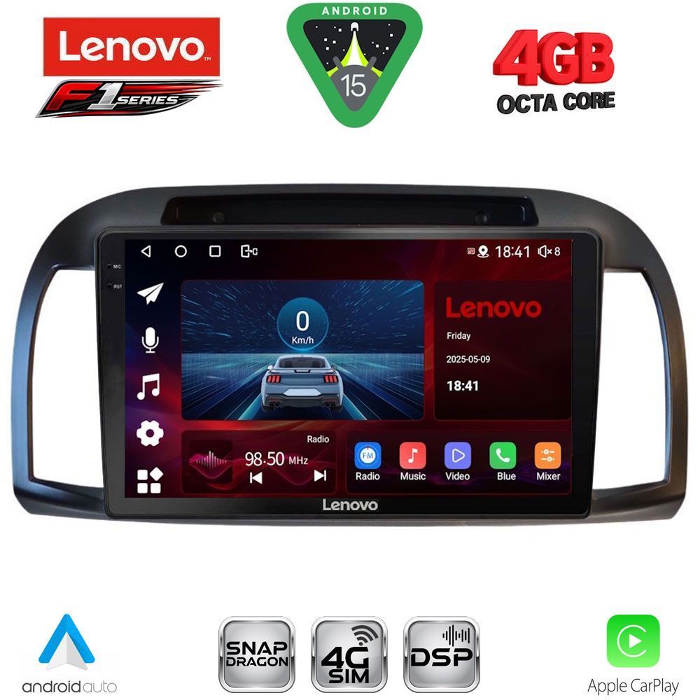 Βλησαρούλης Car Center - LENOVO SSQ 9457BL_CPA (9inc) MULTIMEDIA TABLET for NISSAN MICRA K12 mod. 2002-2010 (BLACK)