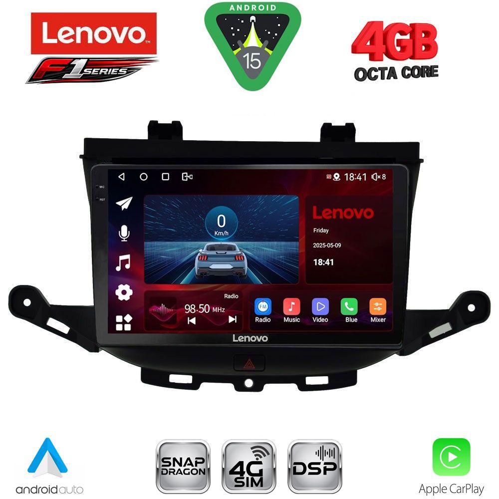Βλησαρούλης Car Center - LENOVO SSQ 9483_CPA (9inc) MULTIMEDIA TABLET for OPEL ASTRA K mod. 2015-2022