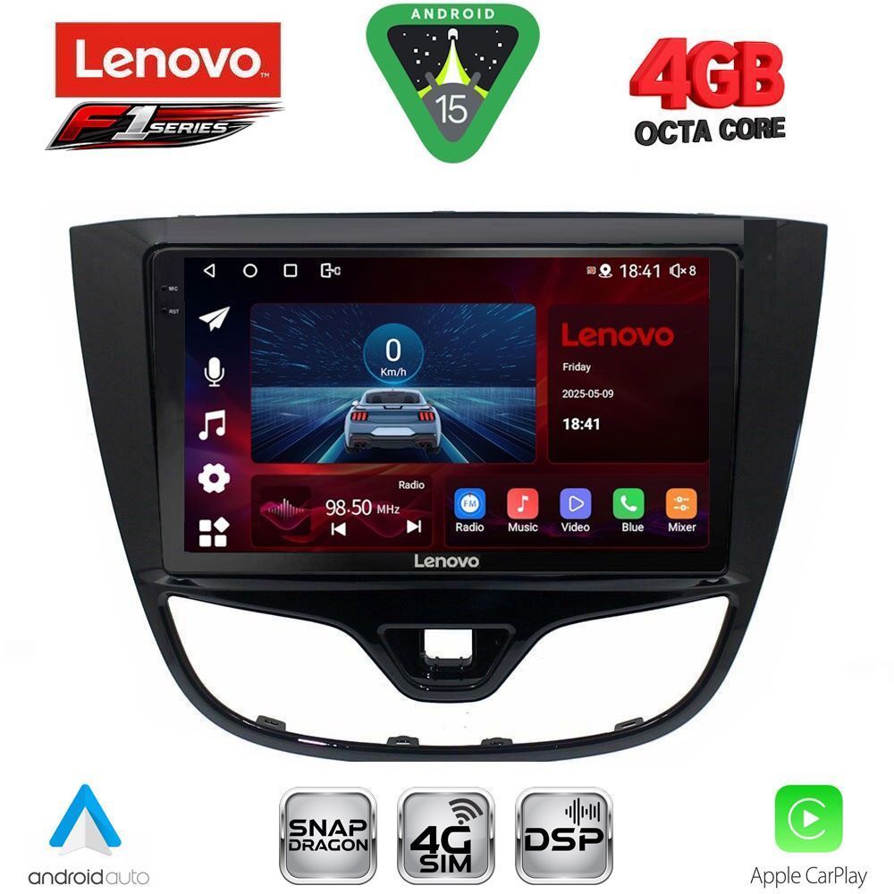 Βλησαρούλης Car Center - LENOVO SSQ 9489_CPA (10inc) MULTIMEDIA TABLET for OPEL KARL mod. 2014-2019