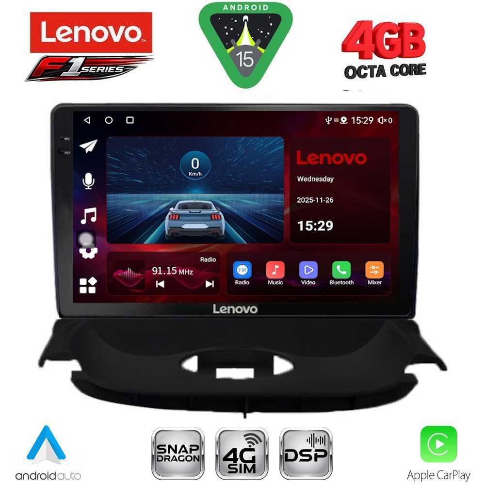 Βλησαρούλης Car Center - LENOVO SSQ 9505_CPA (9inc) MULTIMEDIA TABLET for PEUGEOT 206 mod. 1998-2006
