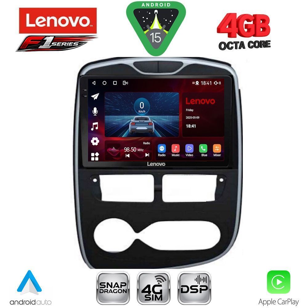 Βλησαρούλης Car Center - LENOVO SSQ 9544_CPA (10inc) MULTIMEDIA TABLET for RENAULT CLIO mod. 2012-2015