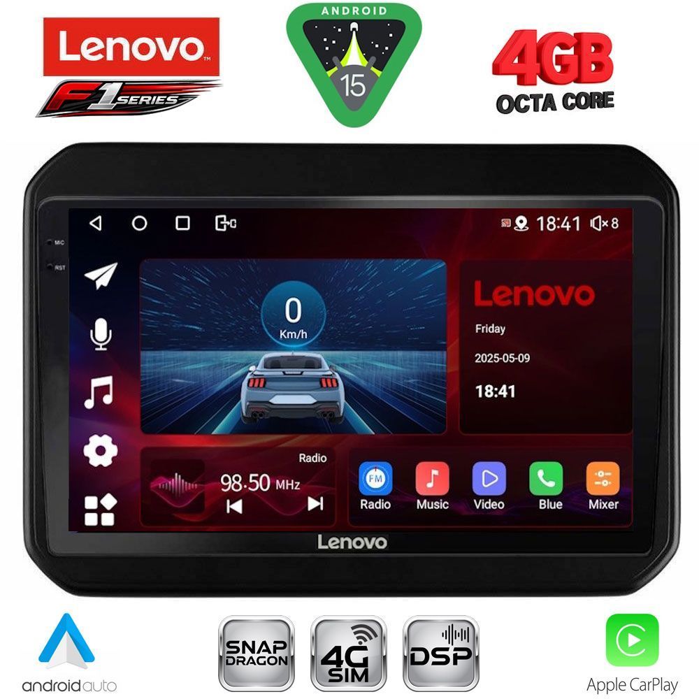 Βλησαρούλης Car Center - LENOVO SSQ 9676_CPA (9inc) MULTIMEDIA TABLET for SUZUKI IGNIS mod. 2016-2026