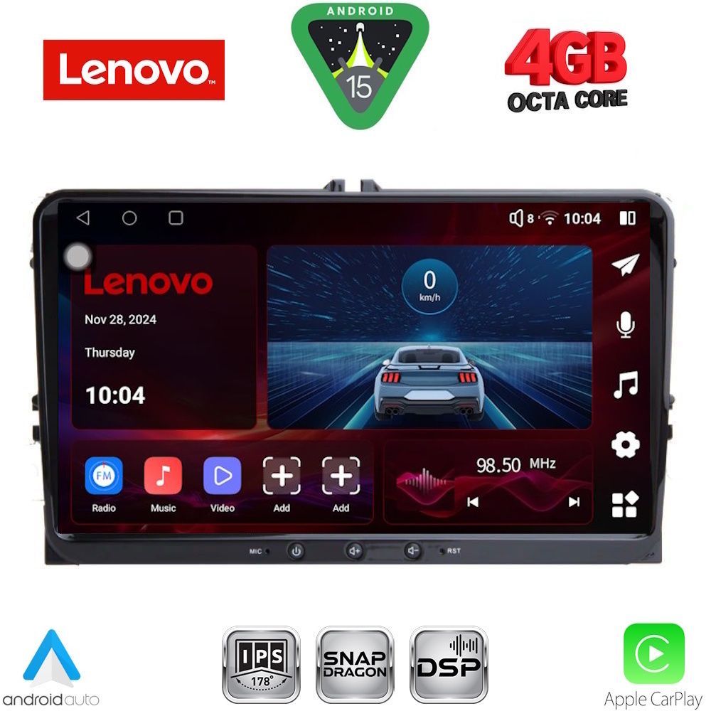 Βλησαρούλης Car Center - LENOVO SSQ 989_CPA (9'' DECK) MULTIMEDIA TABLET for VW GROUP mod. 2004-2016