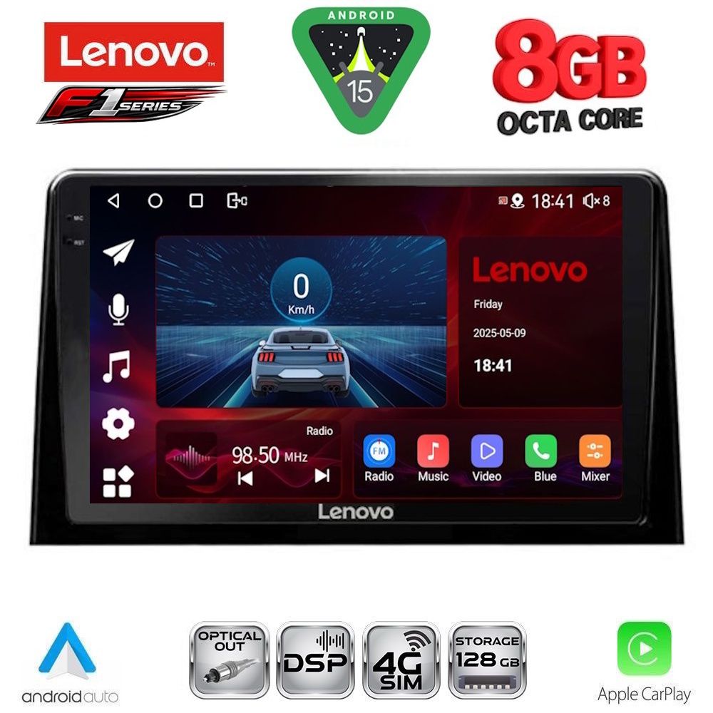 Βλησαρούλης Car Center - LENOVO SSR 10082_CPA (10inc) MULTIMEDIA TABLET for CITROEN BERLINGO – OPEL COMBO – PEUGEOT PARTNER – TOYOTA PROACE mod. 2018-2026 - FIAT DOBLO mod. 2022-2026