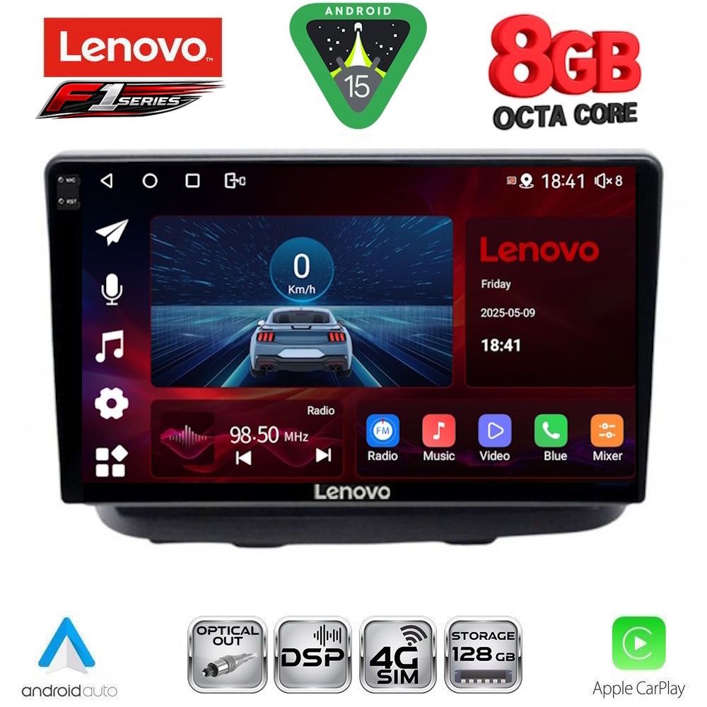 Βλησαρούλης Car Center - LENOVO SSR 10135_CPA (10inc) MULTIMEDIA TABLET for FIAT DOBLO mod. 2002-2009