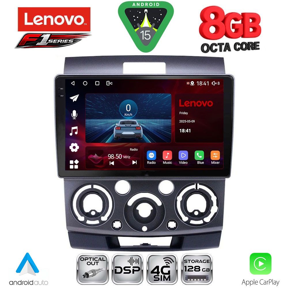 Βλησαρούλης Car Center - LENOVO SSR 10170_CPA (9inc) MULTIMEDIA TABLET for FORD RANGER | MAZDA BT50 mod. 2006-2011