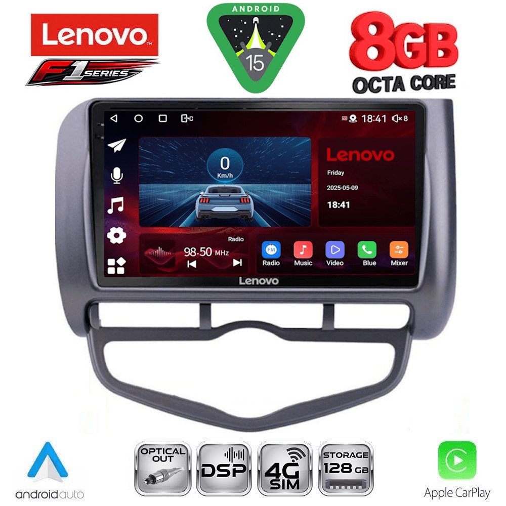 Βλησαρούλης Car Center - LENOVO SSR 10210_CPA CLIMA (9inc) MULTIMEDIA TABLET for HONDA JAZZ mod. 2002-2008
