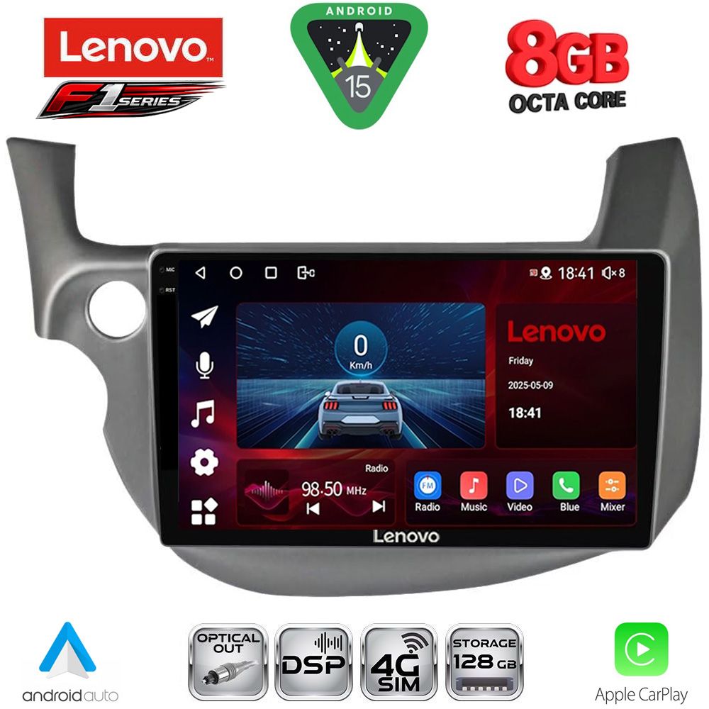 Βλησαρούλης Car Center - LENOVO SSR 10211_CPA (10inc) MULTIMEDIA TABLET for HONDA JAZZ mod. 2008-2012