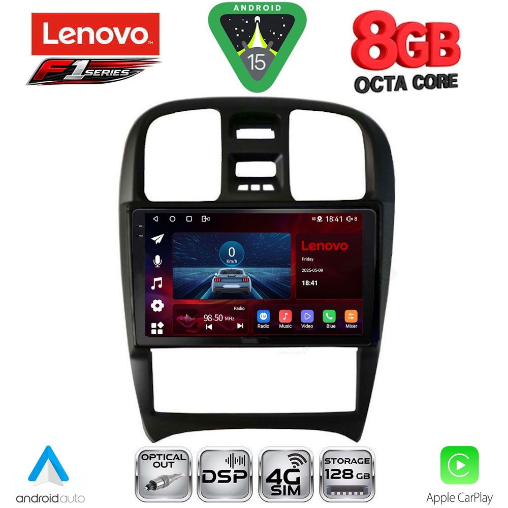 Βλησαρούλης Car Center - LENOVO SSR 10247_CPA (9inc) MULTIMEDIA TABLET for HYUNDAI SONATA mod. 2000-2006