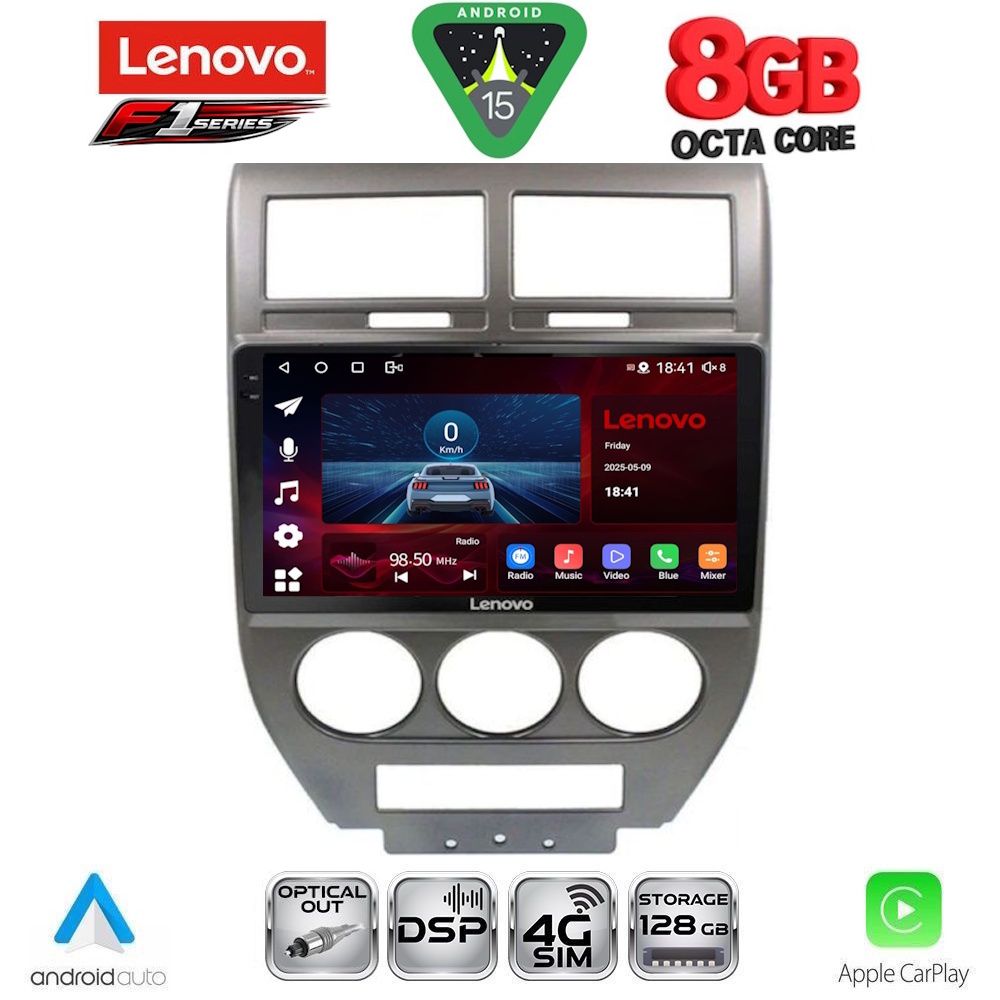 Βλησαρούλης Car Center - LENOVO SSR 10276_CPA (10inc) MULTIMEDIA TABLET for JEEP COMPASS - PATRIOT mod. 2007-2016