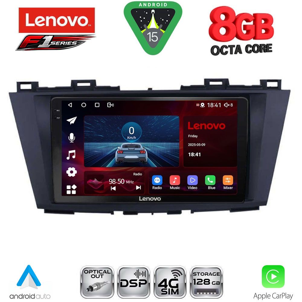 Βλησαρούλης Car Center - LENOVO SSR 10371_CPA (9inc) MULTIMEDIA TABLET for MAZDA 5 mod. 2011-2020
