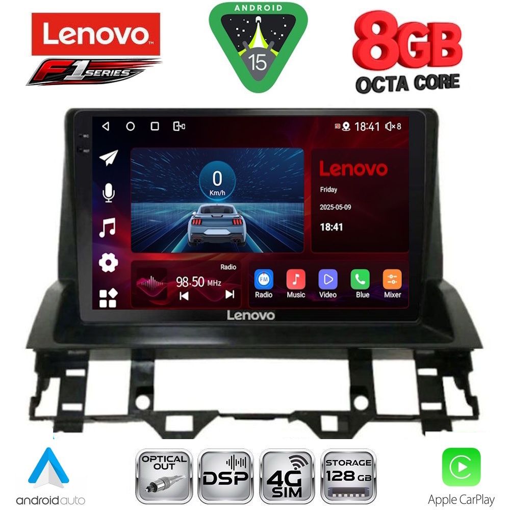 Βλησαρούλης Car Center - LENOVO SSR 10376_CPA DASH (10inc) MULTIMEDIA TABLET for MAZDA 6 mod. 2002-2008