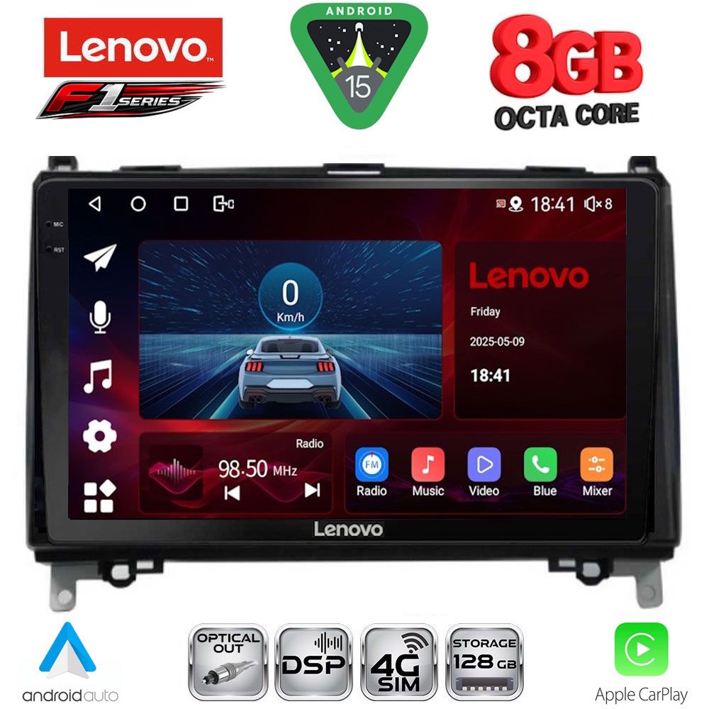 Βλησαρούλης Car Center - LENOVO SSR 10400_CPA (9inc) MULTIMEDIA TABLET for MERCEDES A – B -SPRINTER – VITO mod. 2007-2020