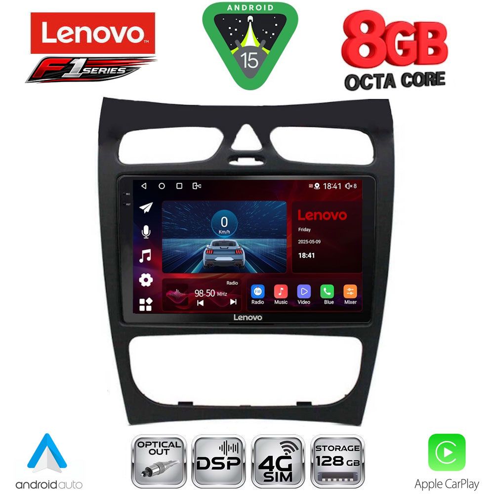 Βλησαρούλης Car Center - LENOVO SSR 10406_CPA (9inc) MULTIMEDIA TABLET for MERCEDES CLK (W209) mod. 2000-2004