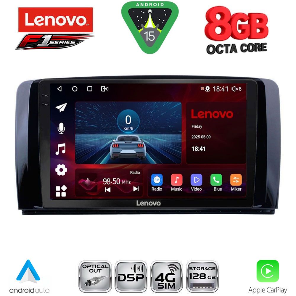 Βλησαρούλης Car Center - LENOVO SSR 10422_CPA (9inc) MULTIMEDIA TABLET for MERCEDES R (W251) mod. 2006-2015
