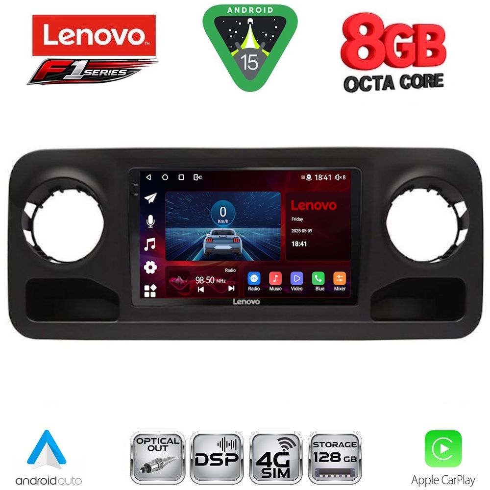 Βλησαρούλης Car Center - LENOVO SSR 10424_CPA (10inc) MULTIMEDIA TABLET for MERCEDES SPRINTER mod. 2018-2026