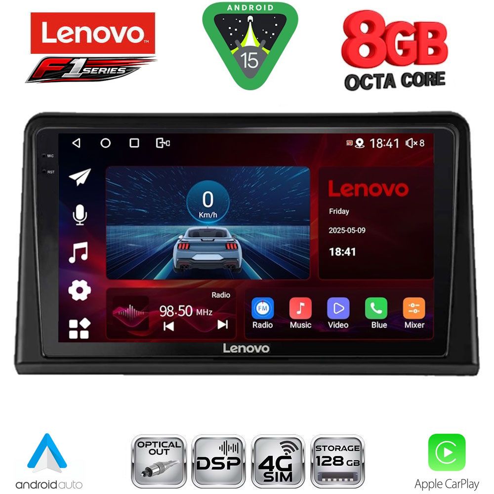 Βλησαρούλης Car Center - LENOVO SSR 10548_CPA (9inc) MULTIMEDIA TABLET for RENAULT EXPRESS mod. 2020-2026