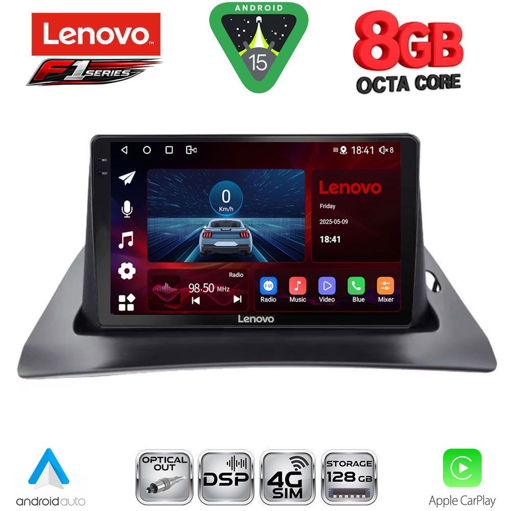 Βλησαρούλης Car Center - LENOVO SSR 10550_CPA (9inc) MULTIMEDIA TABLET for RENAULT KANGOO mod. 2010>