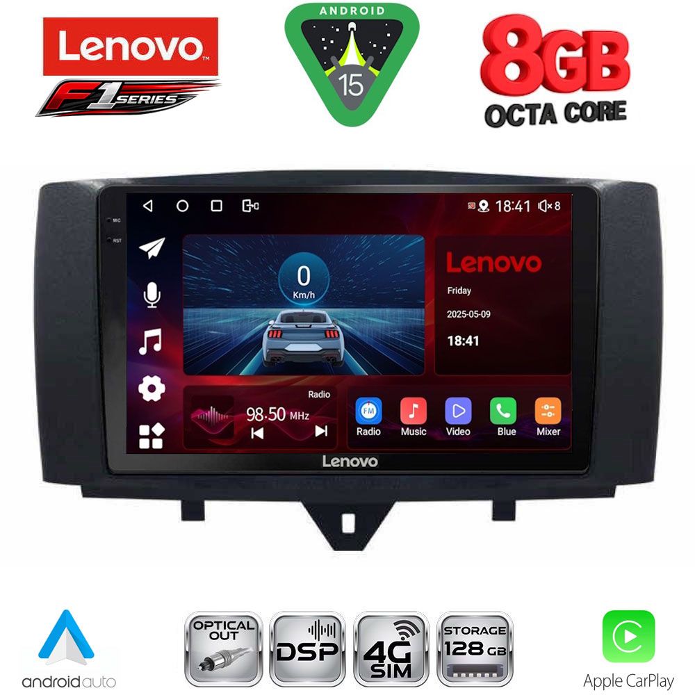 Βλησαρούλης Car Center - LENOVO SSR 10622_CPA (9inc) MULTIMEDIA TABLET for SMART (451) mod. 2010-2015