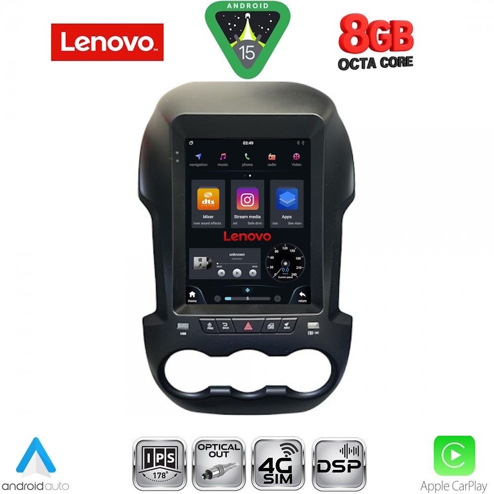Βλησαρούλης Car Center - LENOVO SSW 10971_CPA TESLA STYLE for FORD RANGER mod. 2011-2015