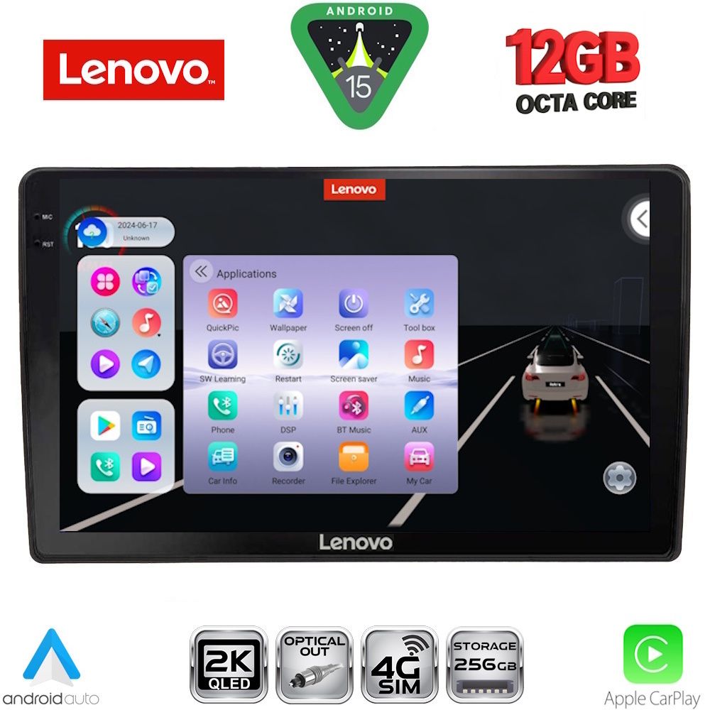 Βλησαρούλης Car Center - LENOVO SSZ 12005_CPA (10inc) MULTIMEDIA TABLET for AUDI A4 mod. 2008-2015