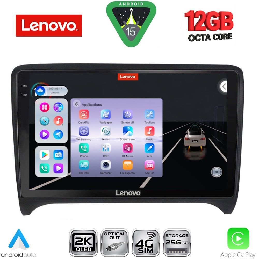 Βλησαρούλης Car Center - LENOVO SSZ 12009_CPA (9inc) MULTIMEDIA TABLET for AUDI TT  mod. 2007-2015