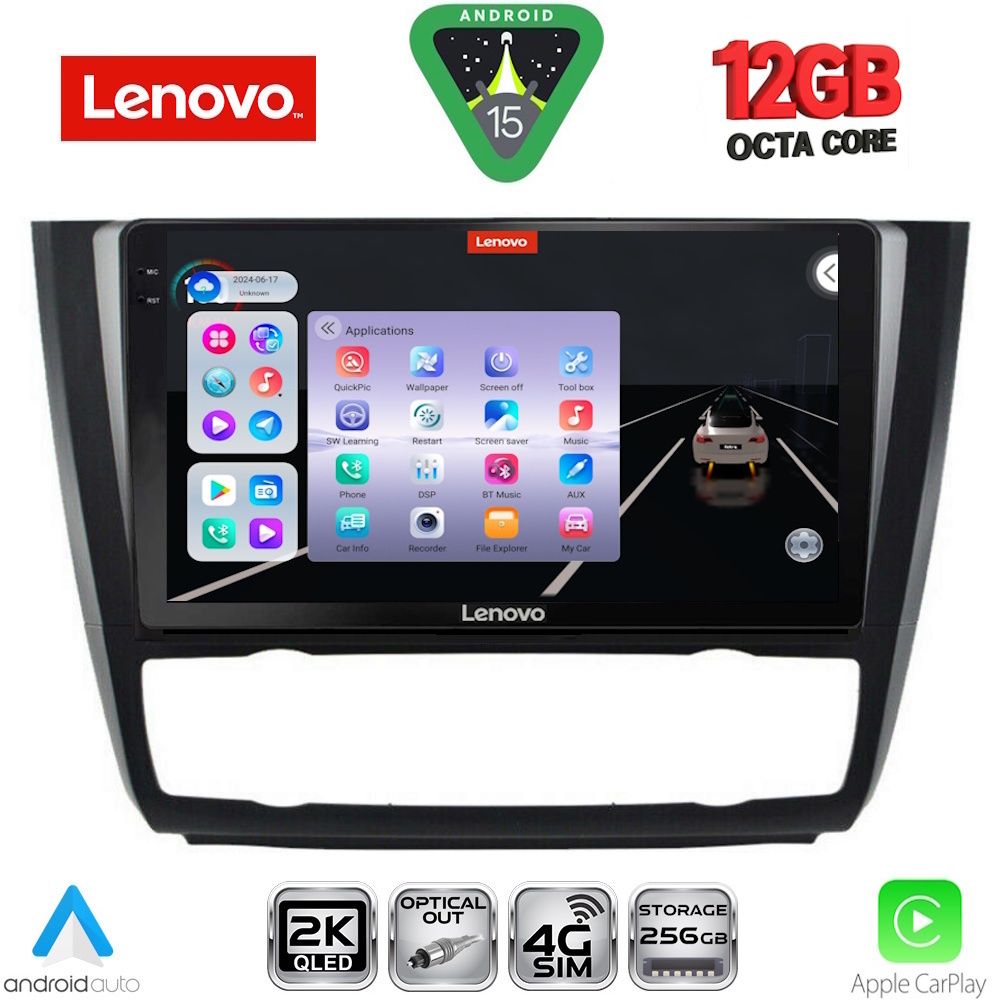 Βλησαρούλης Car Center - LENOVO SSZ 12040_CPA CLIMA (9inc) MULTIMEDIA TABLET for BMW S.1  E81-82-87-88 mod. 2004-2013