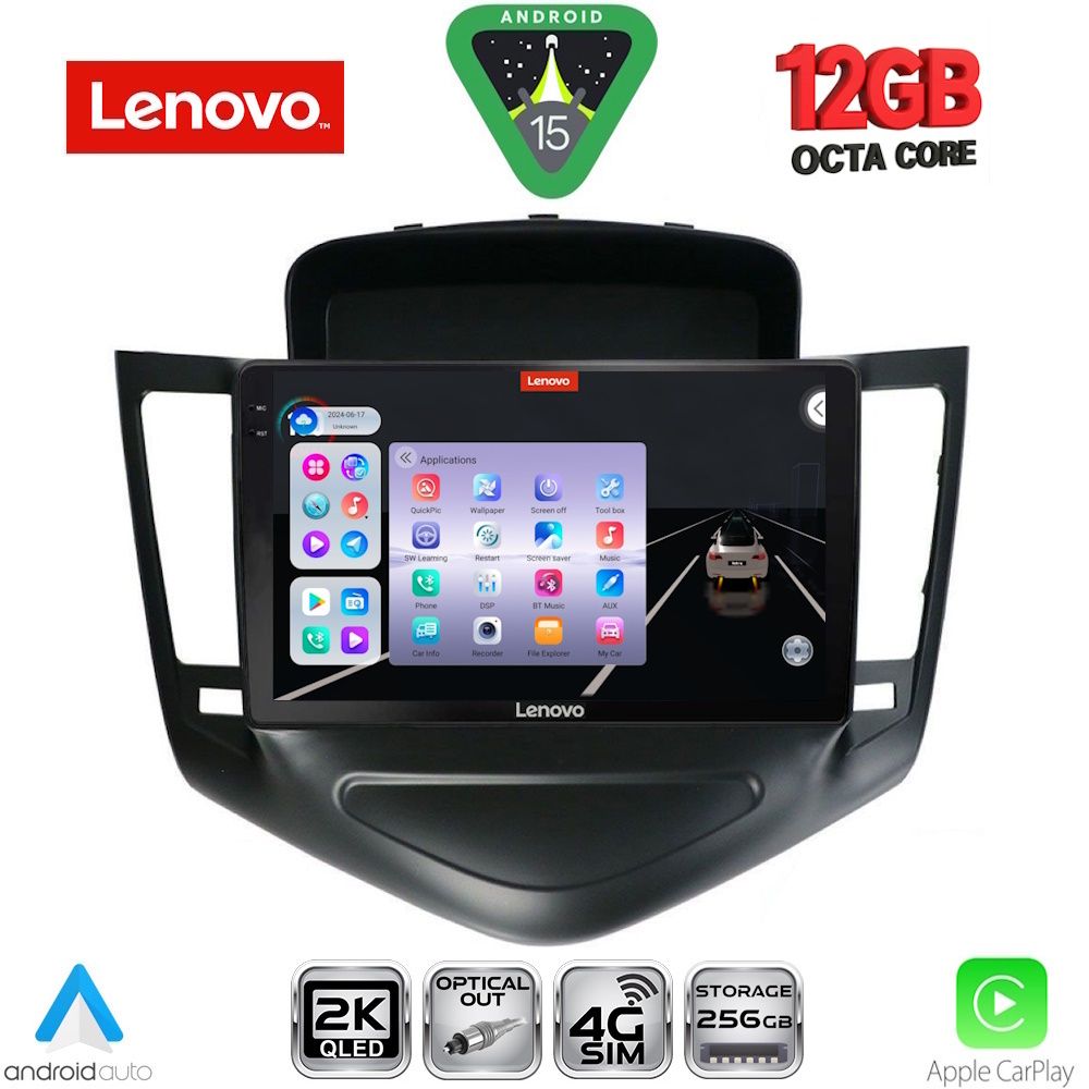 Βλησαρούλης Car Center - LENOVO SSZ 12076_CPA (9inc) MULTIMEDIA TABLET for CHEVROLET CRUZE mod. 2008-2012