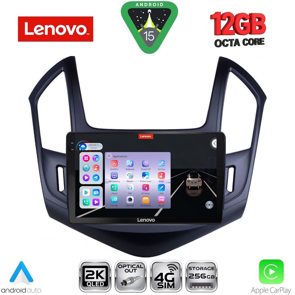 Βλησαρούλης Car Center - LENOVO SSZ 12077_CPA (9inc) MULTIMEDIA TABLET for CHEVROLET CRUZE mod. 2013-2015