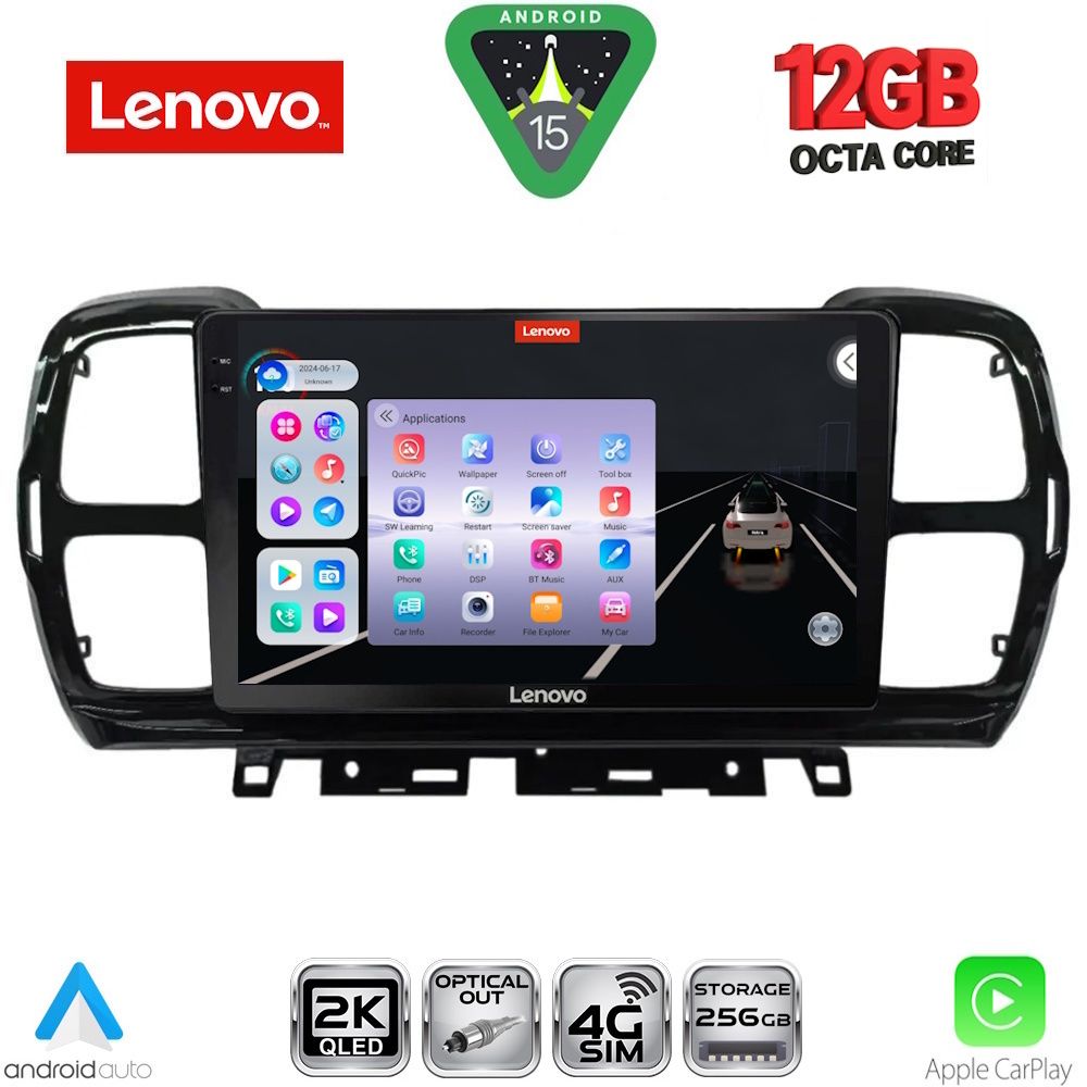 Βλησαρούλης Car Center - LENOVO SSZ 12088_CPA (9inc) MULTIMEDIA TABLET for CITROEN C5 AIRCROSS mod. 2017-2021
