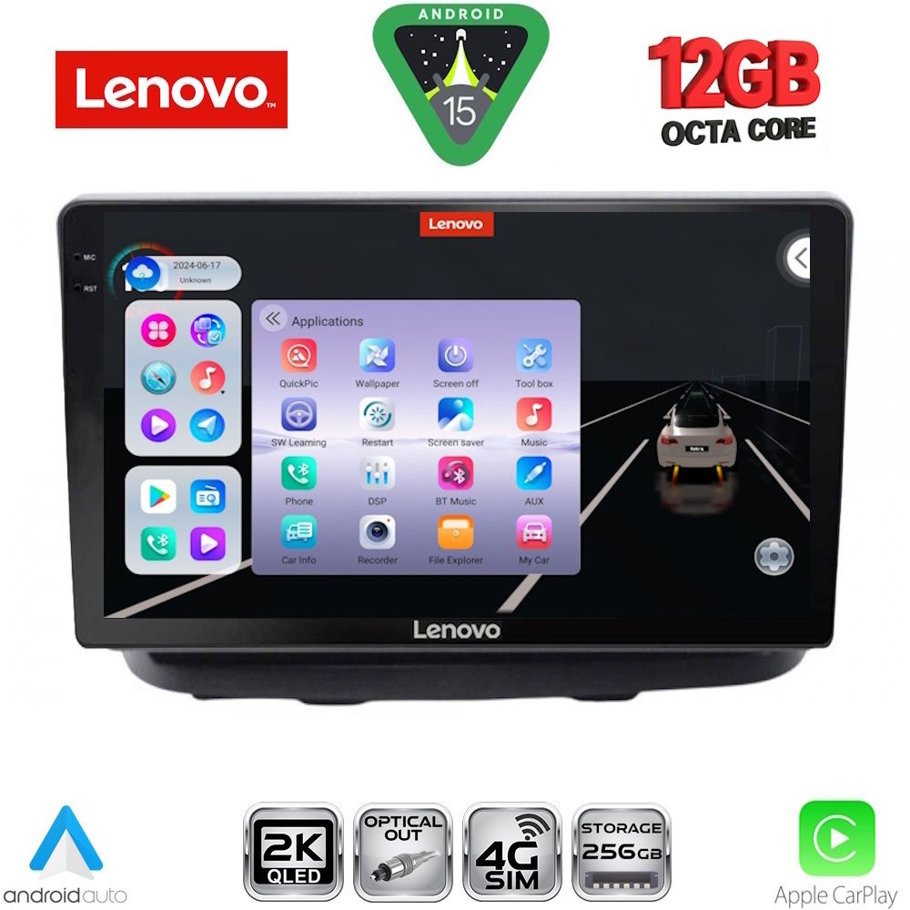 Βλησαρούλης Car Center - LENOVO SSZ 12135_CPA (10inc) MULTIMEDIA TABLET for FIAT DOBLO mod. 2002-2009