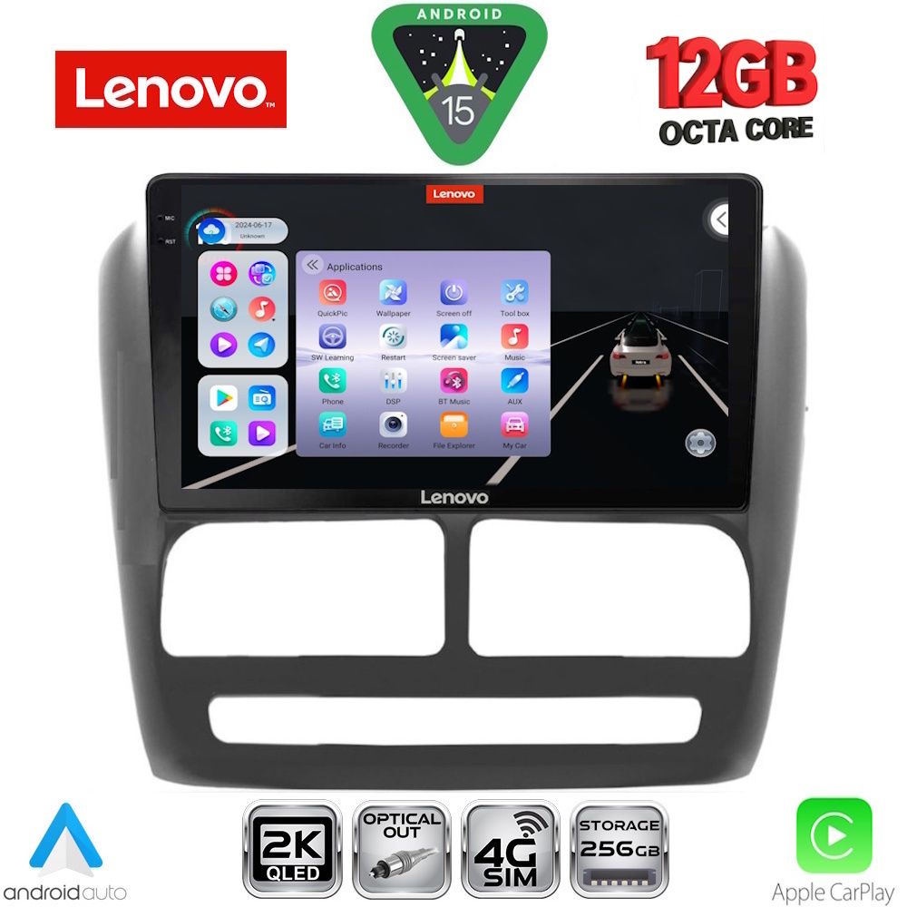 Βλησαρούλης Car Center - LENOVO SSZ 12137_CPA (9inc) MULTIMEDIA TABLET for FIAT DOBLO mod. 2010-2015