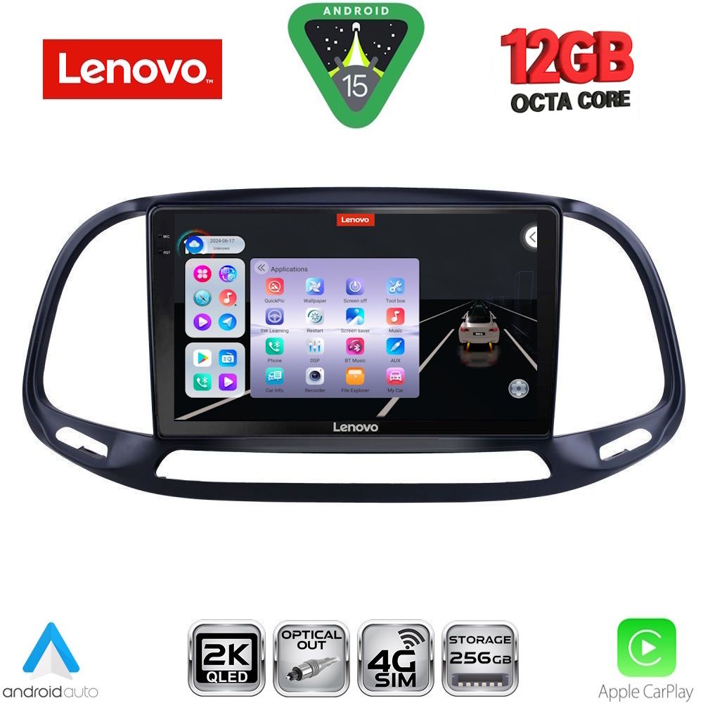Βλησαρούλης Car Center - LENOVO SSZ 12138_CPA (9inc) MULTIMEDIA TABLET for FIAT DOBLO – OPEL COMBO mod. 2015-2018