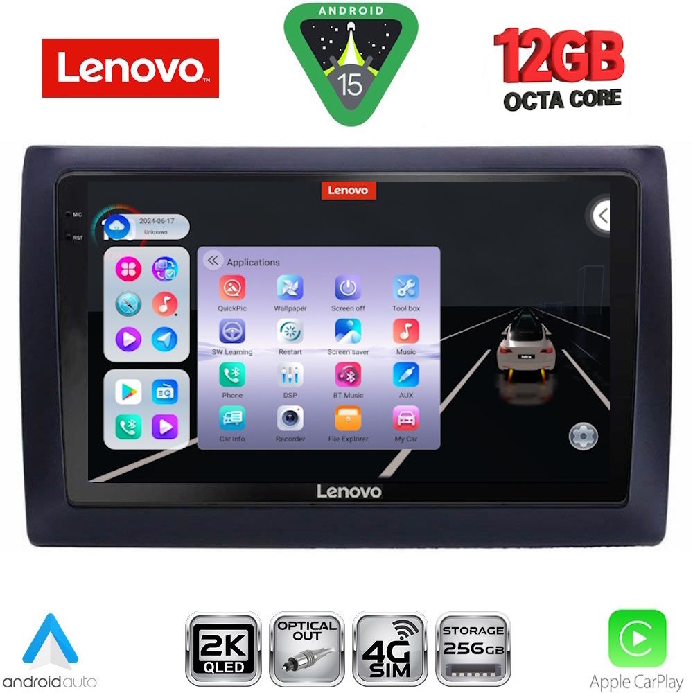 Βλησαρούλης Car Center - LENOVO SSZ 12145_CPA (9inc) MULTIMEDIA TABLET for FIAT STILO mod. 2001-2007