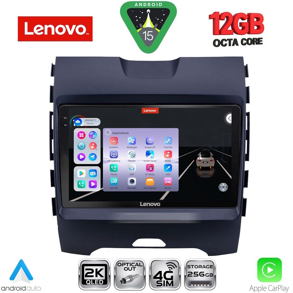 Βλησαρούλης Car Center - LENOVO SSZ 12152_CPA (9inc) MULTIMEDIA TABLET for FORD EDGE mod. 2015-2023