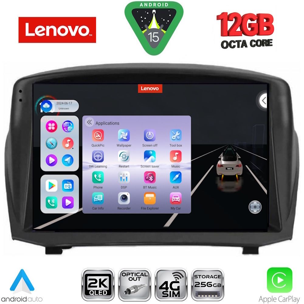 Βλησαρούλης Car Center - LENOVO SSZ 12154B_CPA (9inc) MULTIMEDIA TABLET for FORD FIESTA mod. 2008-2017