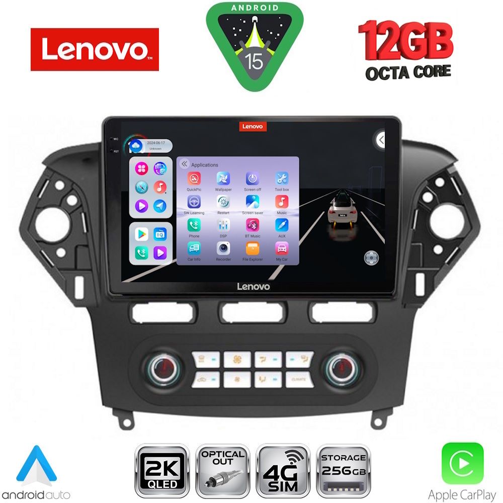 Βλησαρούλης Car Center - LENOVO SSZ 12163_CPA CLIMA (10inc) MULTIMEDIA TABLET for FORD MONDEO mod. 2011-2013