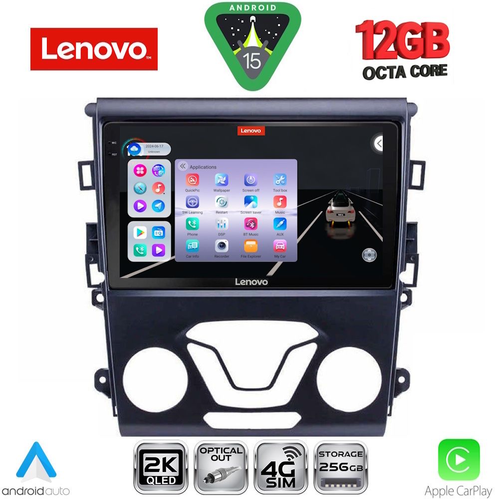 Βλησαρούλης Car Center - LENOVO SSZ 12164_CPA A/C (9inc) MULTIMEDIA TABLET for FORD MONDEO mod. 2014-2023