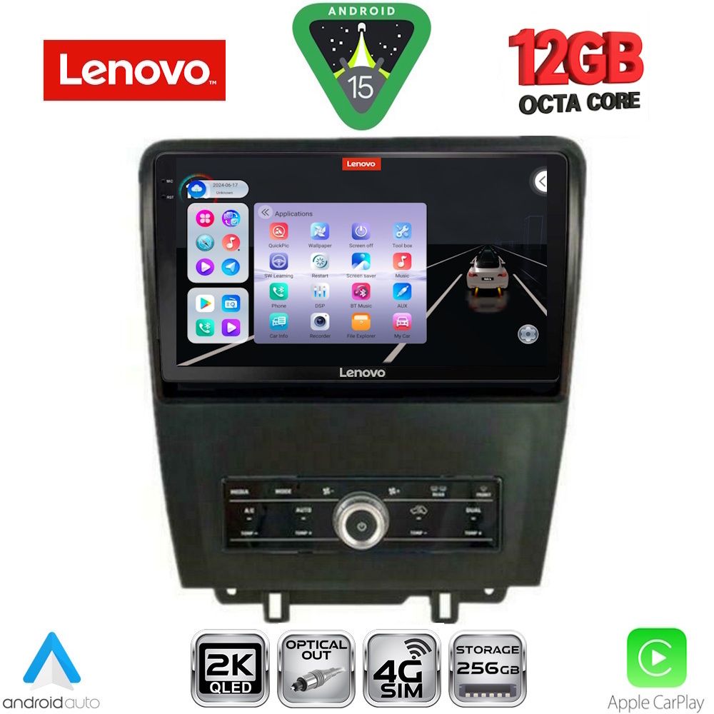 Βλησαρούλης Car Center - LENOVO SSZ 12165_CPA (9inc) MULTIMEDIA TABLET for FORD MUSTANG mod. 2010-2015