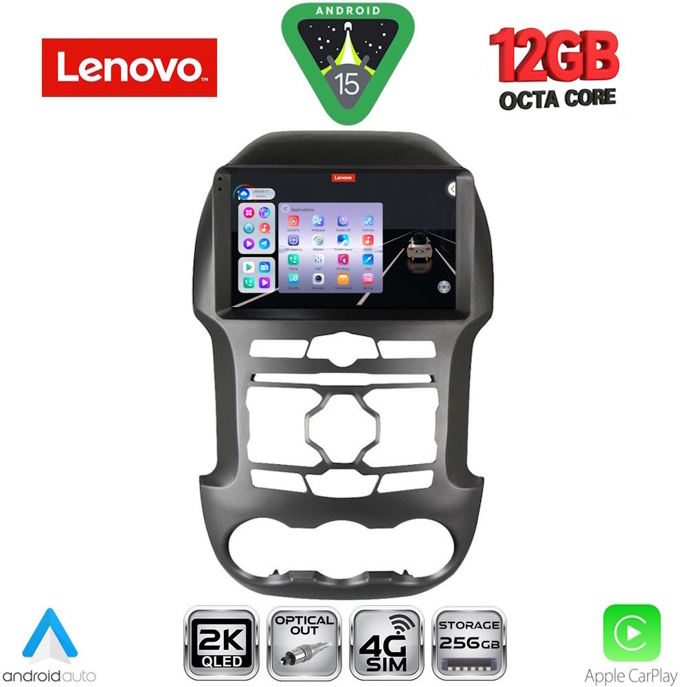 Βλησαρούλης Car Center - LENOVO SSZ 12171S_CPA (9inc) MULTIMEDIA TABLET for FORD RANGER mod. 2011-2015