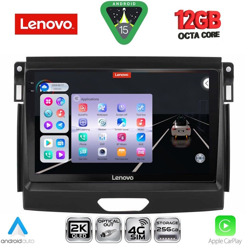 Βλησαρούλης Car Center - LENOVO SSZ 12172B_CPA (9inc) MULTIMEDIA TABLET for FORD RANGER mod. 2015-2018
