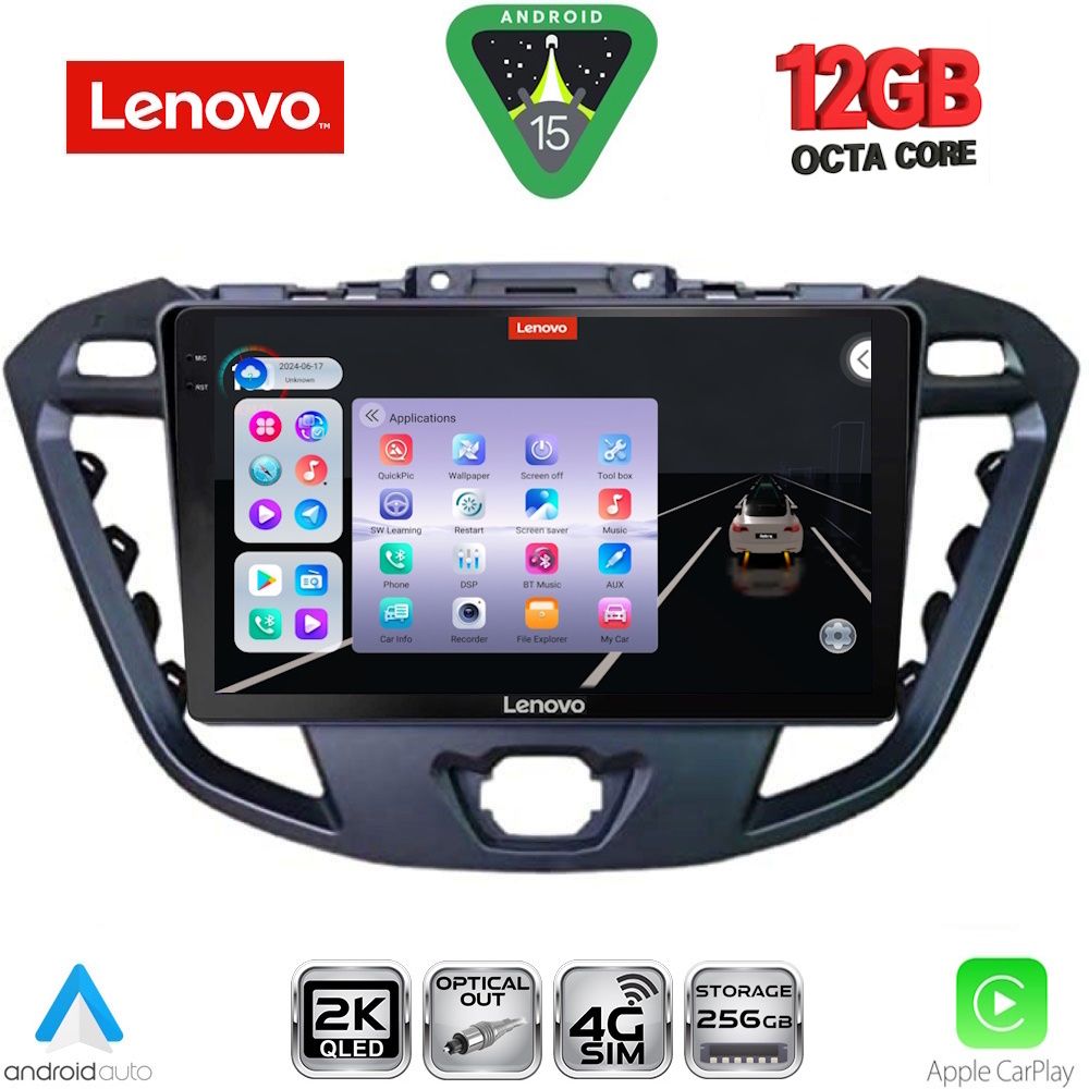 Βλησαρούλης Car Center - LENOVO SSZ 12177_CPA (9inc) MULTIMEDIA TABLET for FORD TRANSIT CUSTOM | TOURNEO CUSTOM mod. 2013-2019
