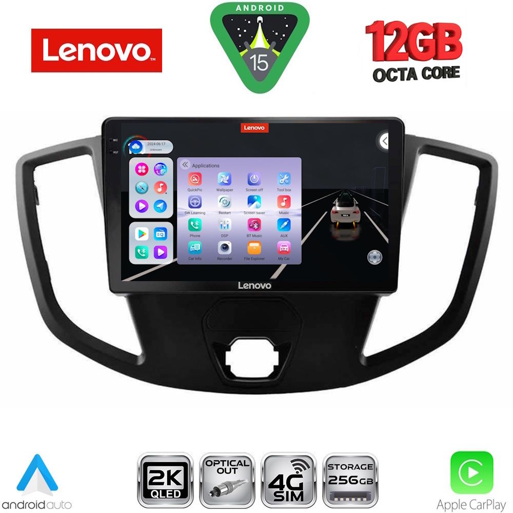 Βλησαρούλης Car Center - LENOVO SSZ 12179_CPA  (9inc) MULTIMEDIA TABLET for FORD TRANSIT mod. 2014-2020