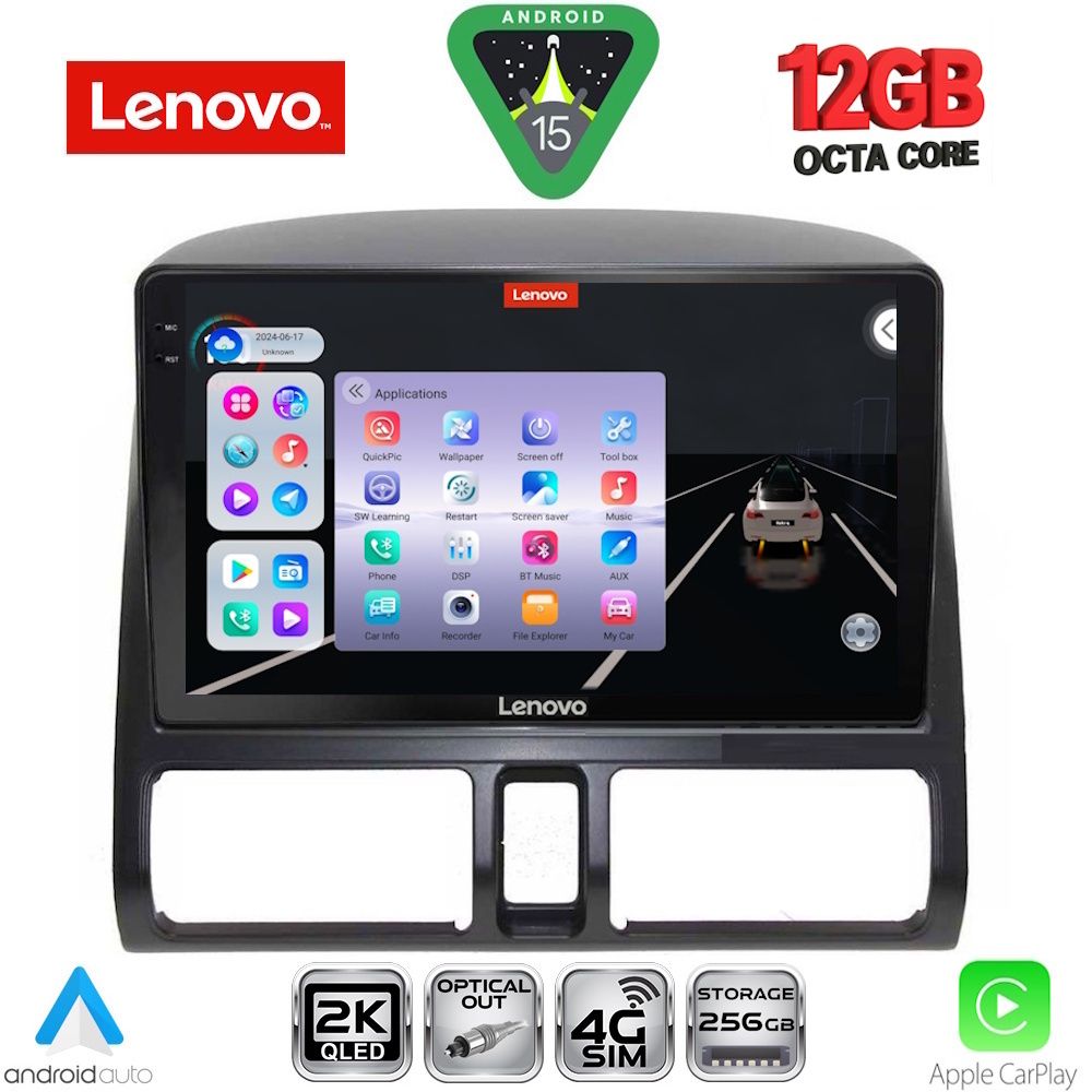 Βλησαρούλης Car Center - LENOVO SSZ 12196_CPA CLIMA (9inc) MULTIMEDIA TABLET for HONDA CRV mod. 1996-2006
