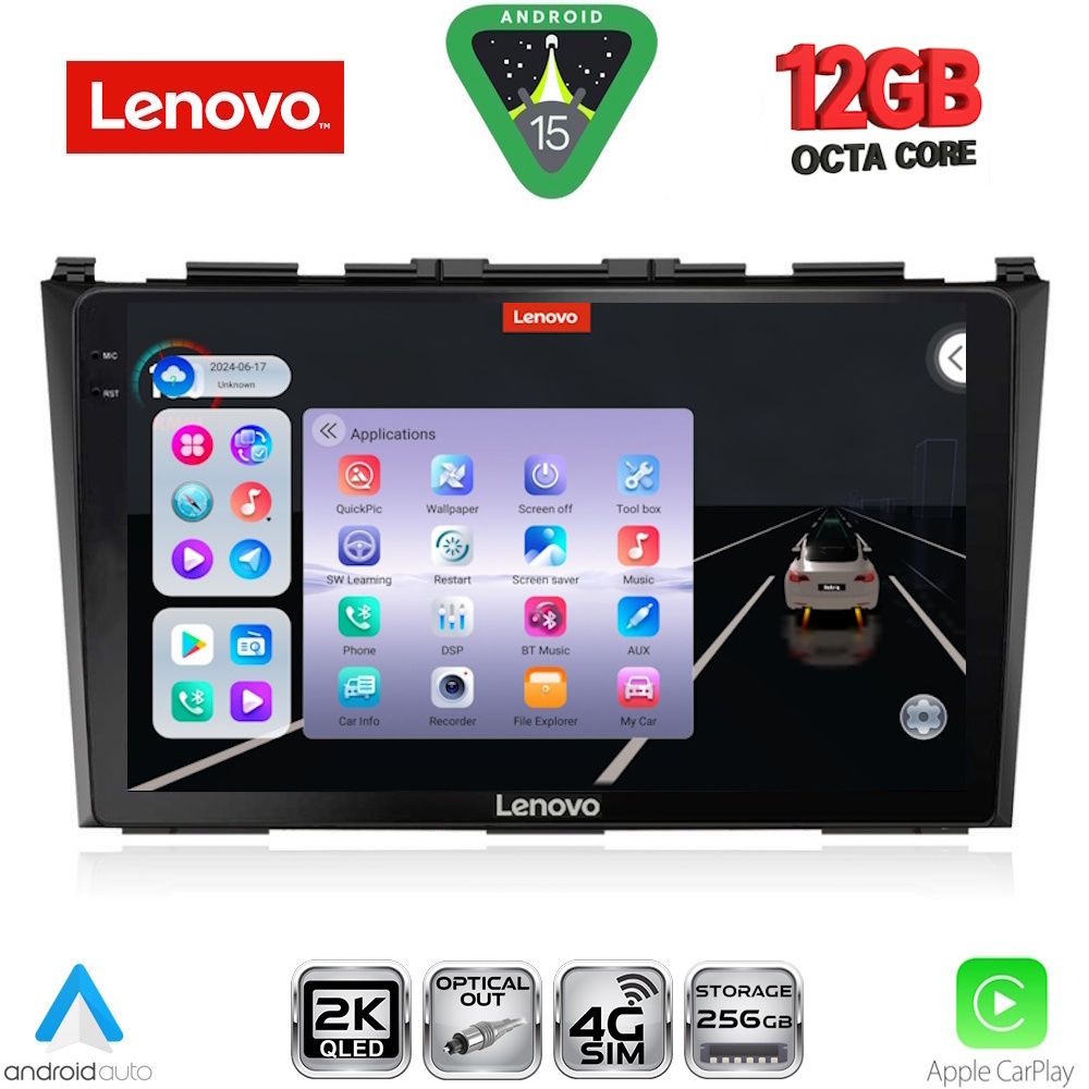 Βλησαρούλης Car Center - LENOVO SSZ 12197_CPA (9inc) MULTIMEDIA TABLET for HONDA CRV mod. 2006-2012