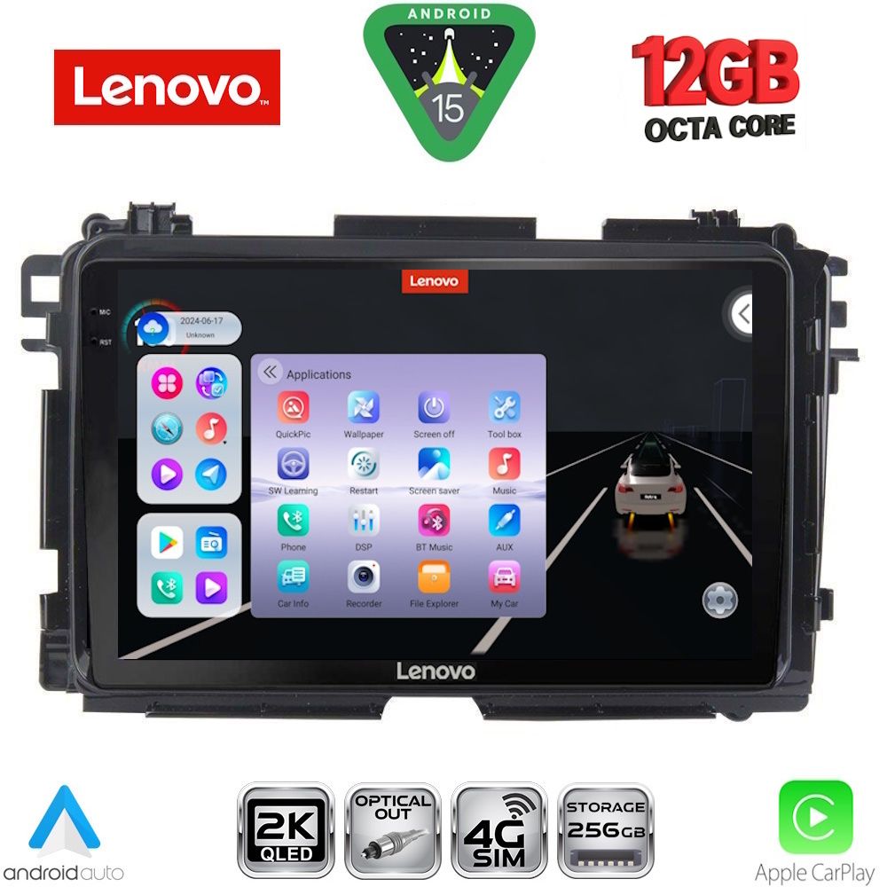 Βλησαρούλης Car Center - LENOVO SSZ 12201_CPA (9inc) MULTIMEDIA TABLET for HONDA HRV mod. 2015-2021