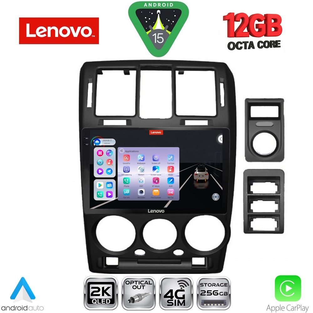 Βλησαρούλης Car Center - LENOVO SSZ 12222BL_CPA (9inc) MULTIMEDIA TABLET for HYUNDAI GETZ mod. 2002-2011 (BLACK)