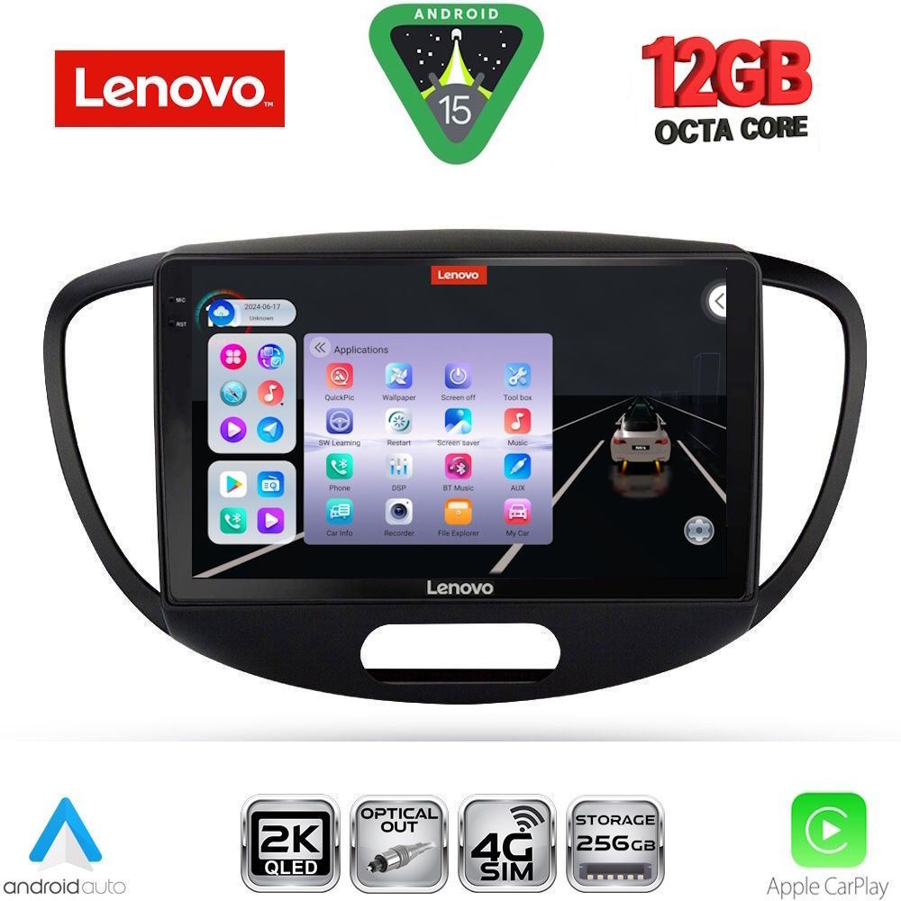 Βλησαρούλης Car Center - LENOVO SSZ 12223_CPA (9inc) MULTIMEDIA TABLET for HYUNDAI i10 mod. 2008-2013