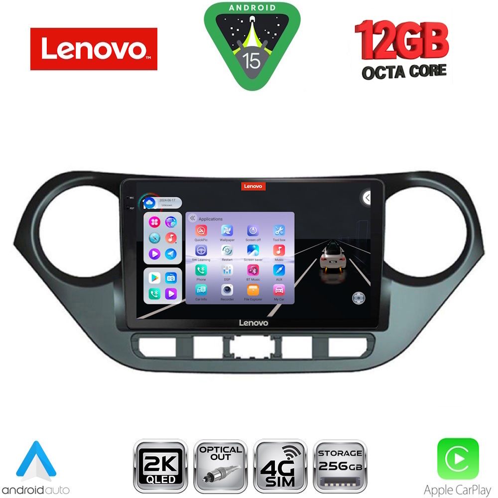 Βλησαρούλης Car Center - LENOVO SSZ 12224_CPA (9inc) MULTIMEDIA TABLET for HYUNDAI i10 mod. 2014-2020