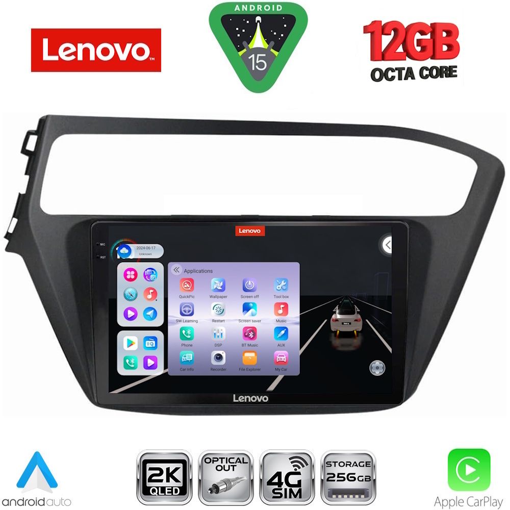 Βλησαρούλης Car Center - LENOVO SSZ 12230_CPA (9inc) MULTIMEDIA TABLET for HYUNDAI i20 mod. 2018-2021